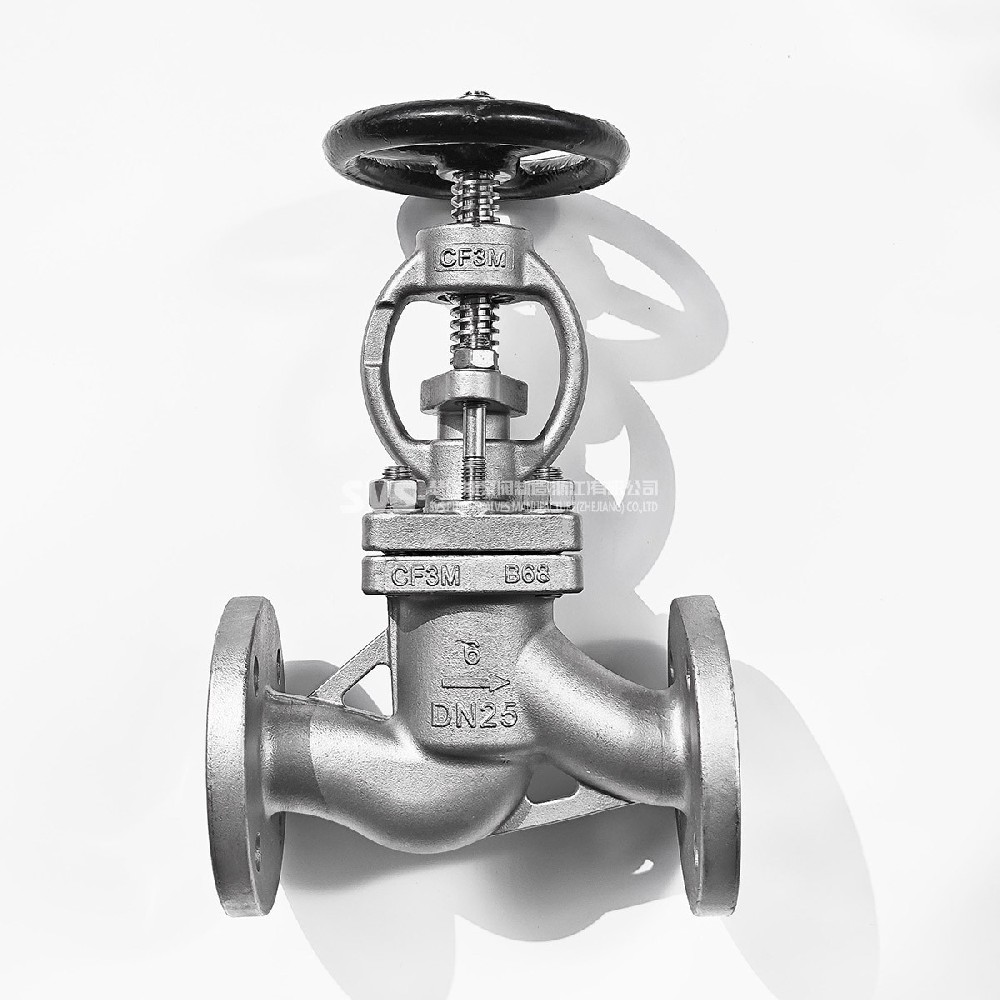 Stainless steel 316L straight flange globe valve