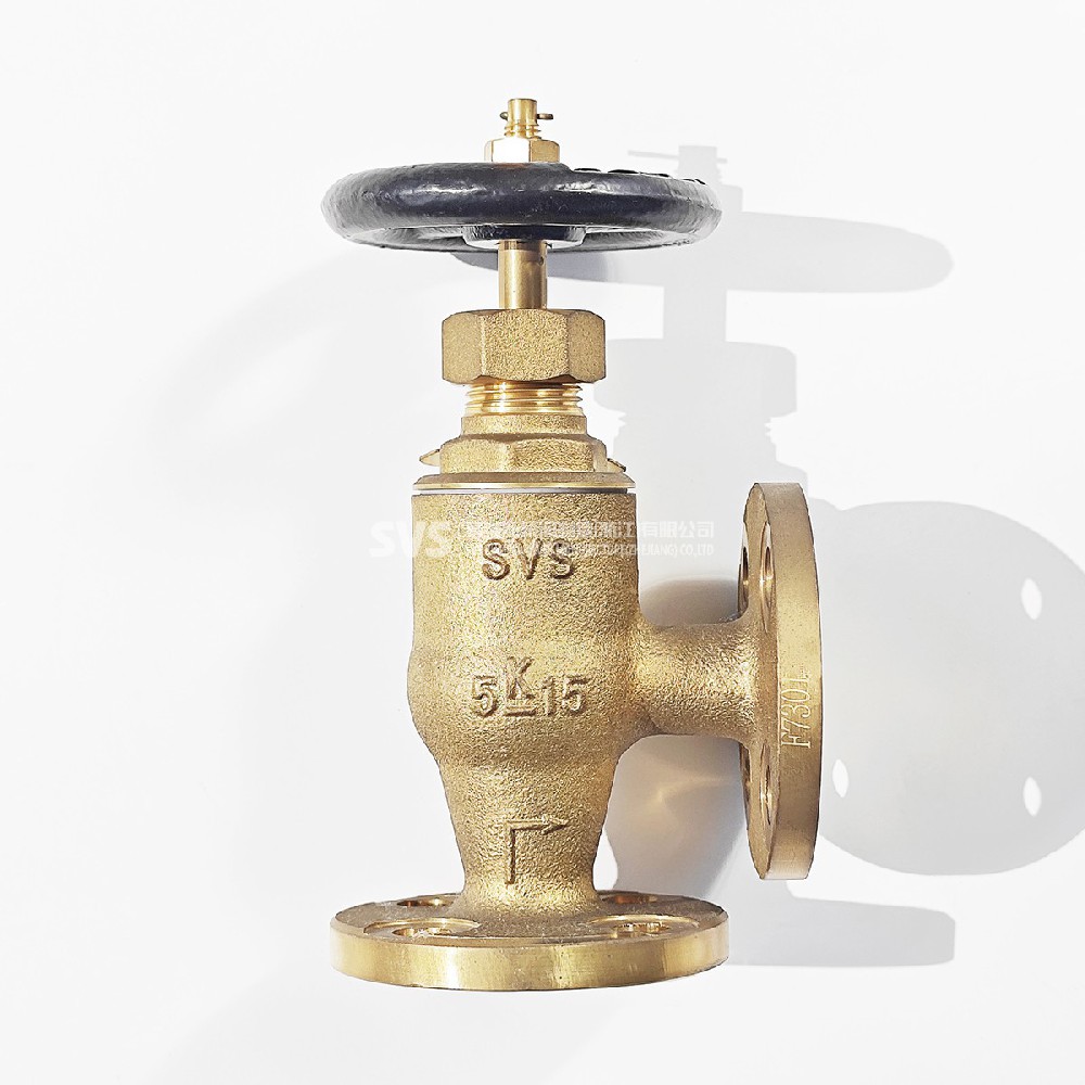 JIS bronze angle flange globe valve